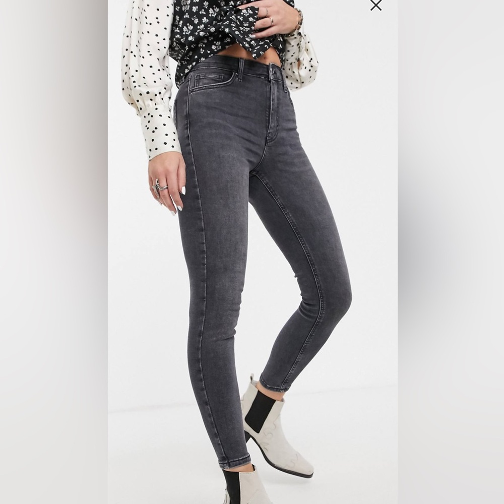 Topshop Jamie skinny jeans, washed black